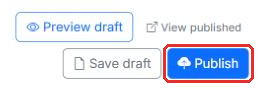 The Publish button