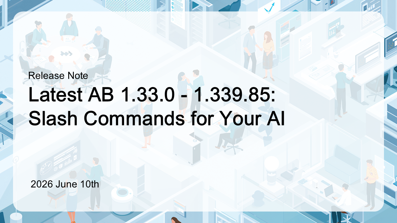 Version 1.339.85: Slash Commands for Your AI