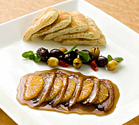 鴨ロースのメープルシロップ漬 オレンジ風味