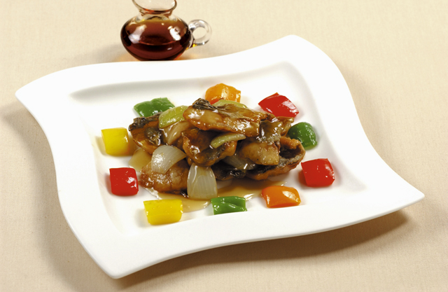 魚のから揚げ メープルシロップあん
